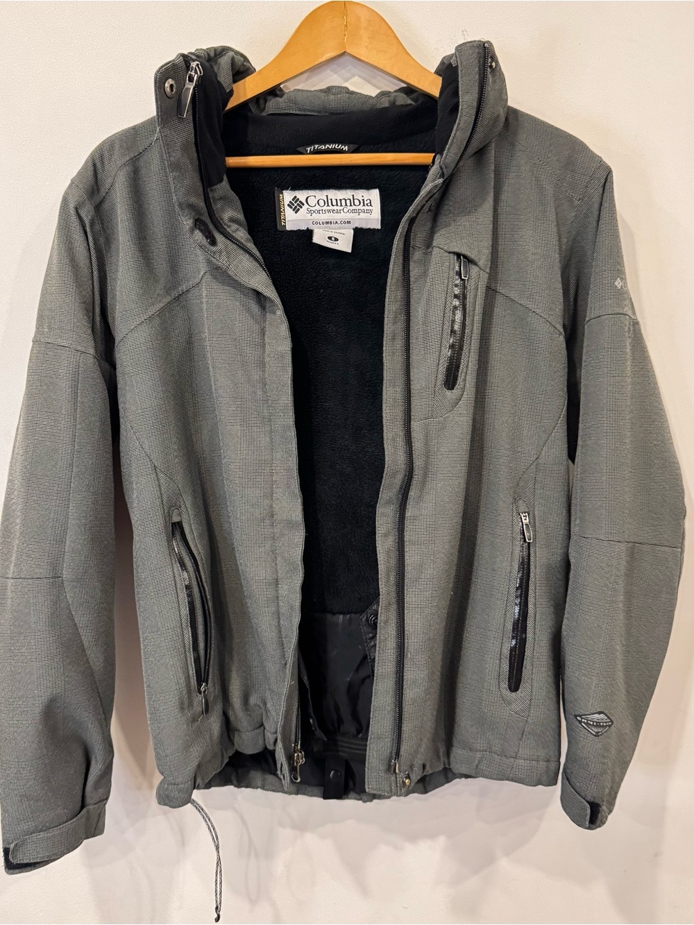 Columbia Titanium Women’s S Insulated Fleece Lined Hooded Jacket Gray
